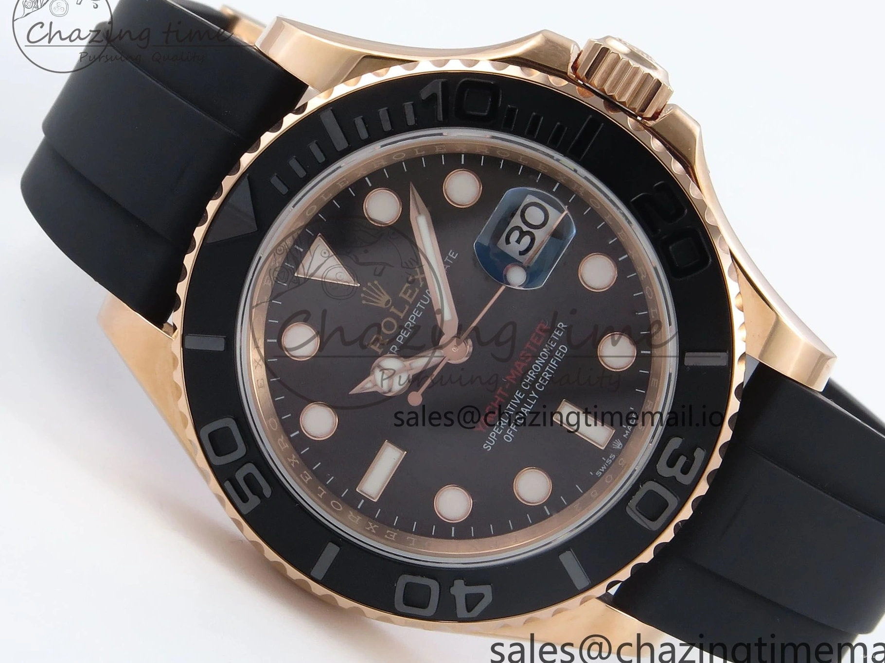 MiroTime 0303 Yacht-Master 40mm 126655 EWEF Best Edition Black Dial on Oysterflex Strap A Sophisticated 787